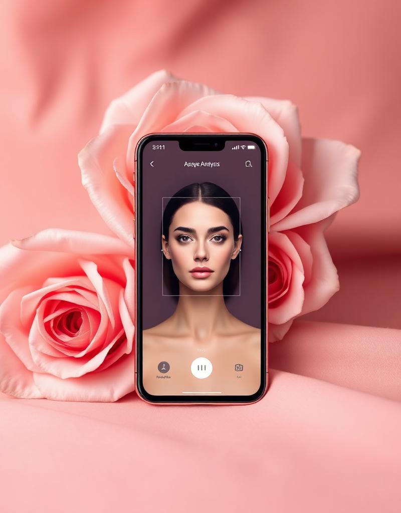 AI skin analysis phone preview